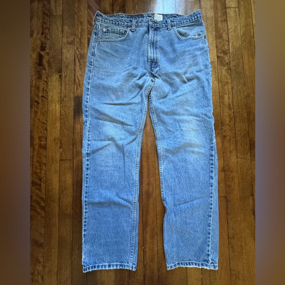 Vintage 90s Levi’s 505 Original Fit Men’s Jeans Size W38 L32 Blank Red Tab